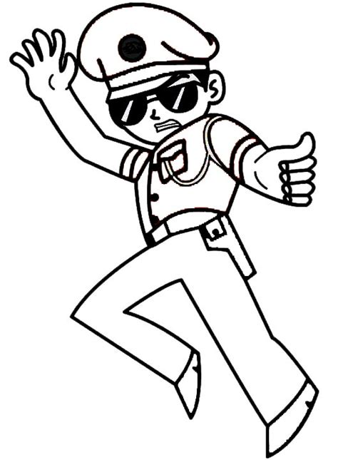 little singham drawing|easy little singham coloring page for kids .